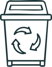 Poubelle recyclable