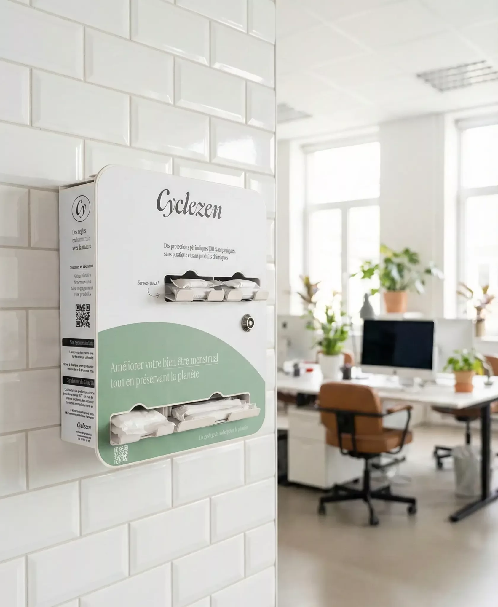 Distributeur cyclezen dans une entreprise